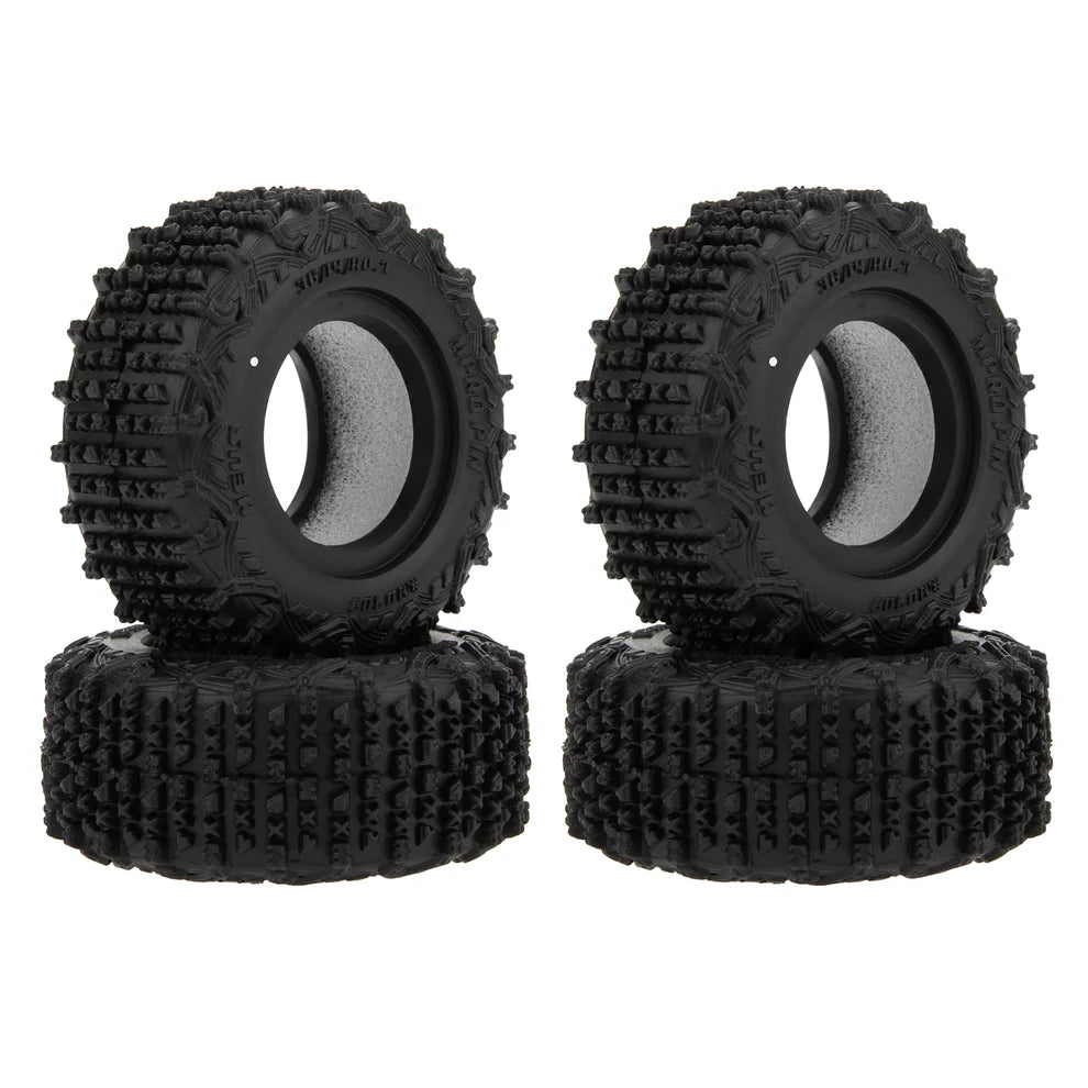 SCX30-01-KY1234 MEUS Racing 0.7-Inch Super Soft Tires for 1/30 Axial SCX30 1/32 Redcat Ascent-32 #M0703 MPRO PIN Tire