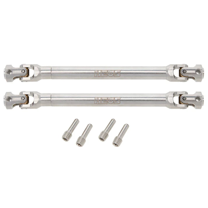 MEUS Racing Stainless Steel Internal Spline Universal Drive Shaft for 1/10 SCX10 SCX10 II TRX4 90046 Wraith 2pcs