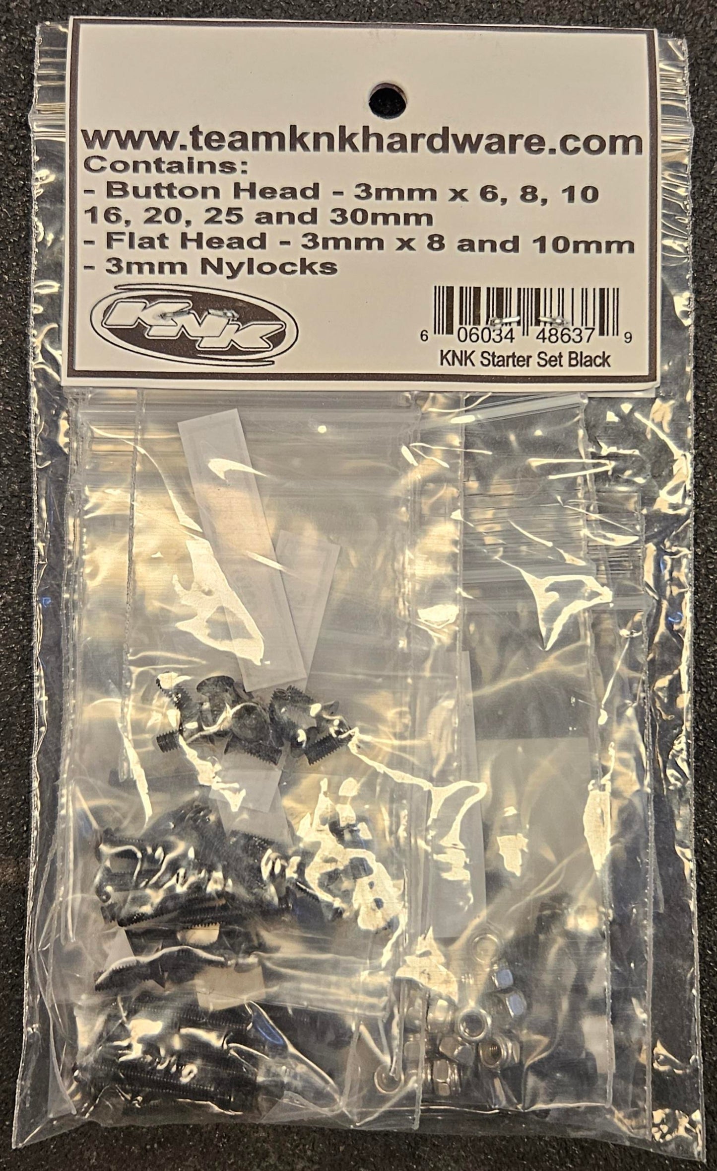 Kit de quincaillerie de démarrage KNK Oxyde noir (acier) (100 pièces)