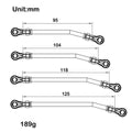 SCX10-01-0324 MEUS Racing 324mm Wheelbase Steel Chassis Links Set for 1/10 Axial SCX10 RC Crawlers