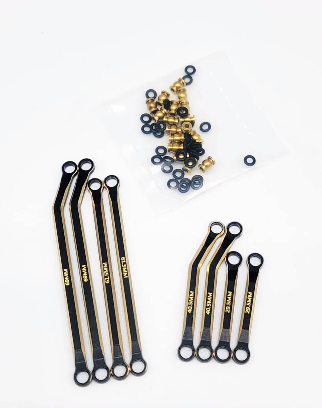 Ensemble de liens en Laiton Haute Clairance pour SCX24 Deadbolt (WAGLNK24HCDBR)