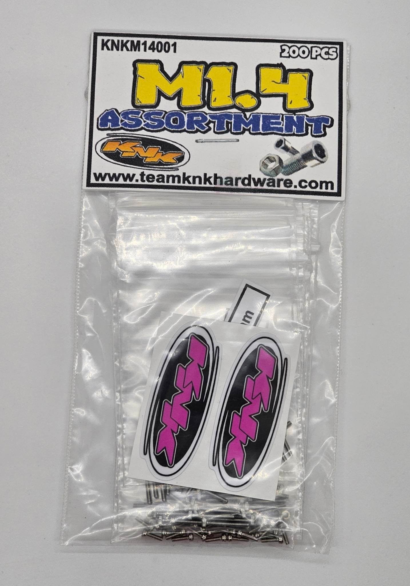 M1.4 Stainless Assortment Pack (200 pcs)