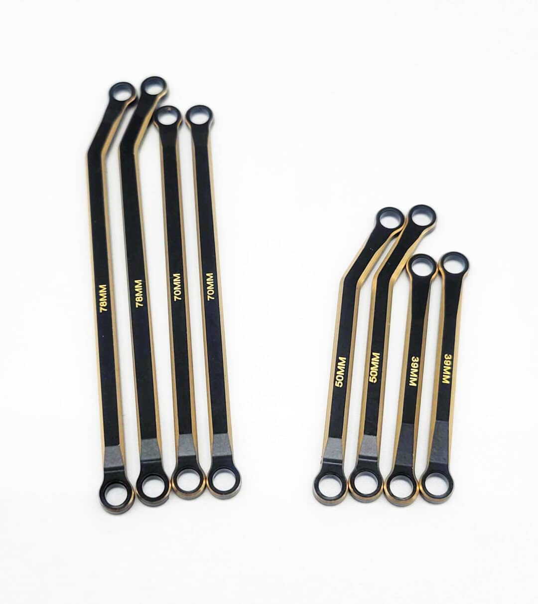 Ensemble de liens en Laiton Haute Clairance pour SCX24 Jeep Gladiateur (WAGLNK24HCGBR)
