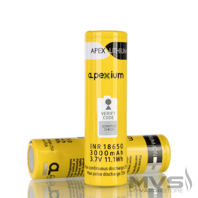 Apexium INR 18650 3000mAh Battery - 25 Amp (1)