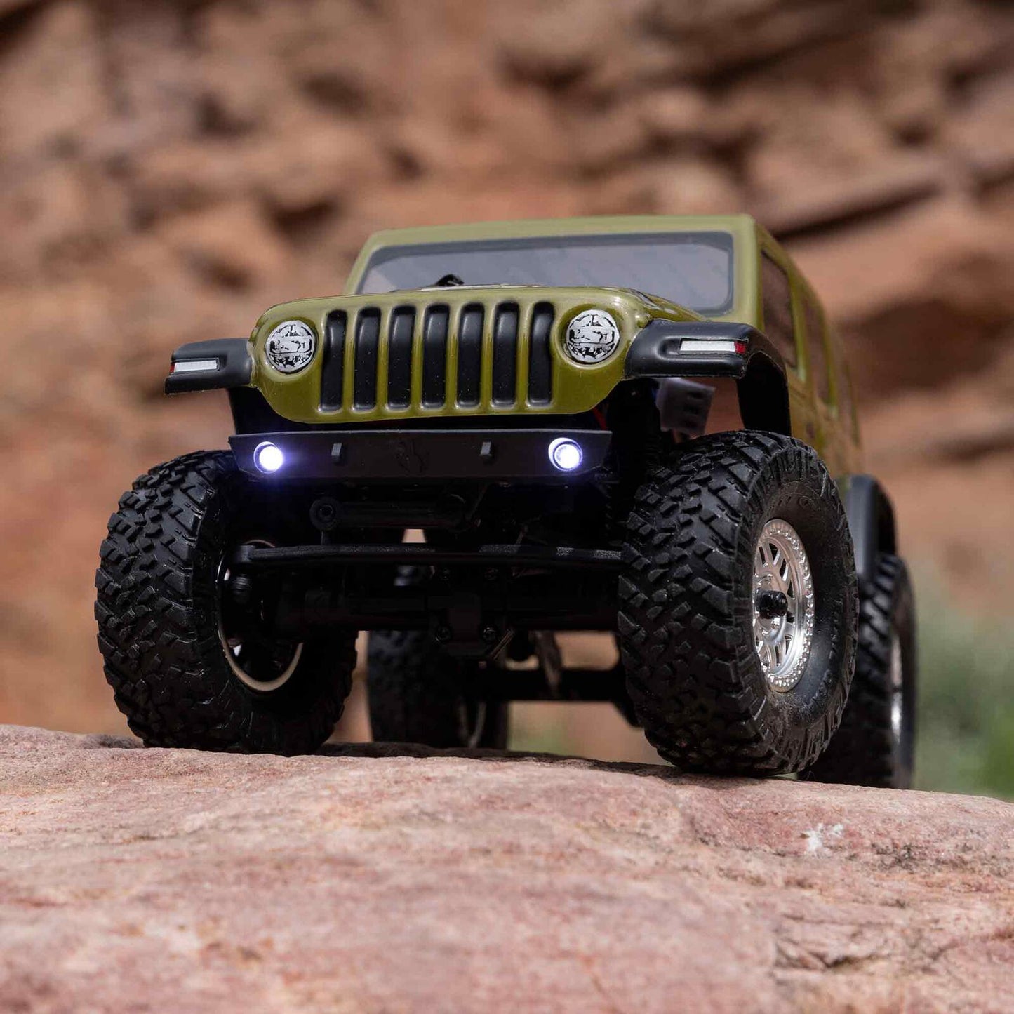 1/24 SCX24 2019 Jeep Wrangler JLU CRC 4X4 RTR Brushed Rock Crawler (Chargeur et Batterie inclus), VERT