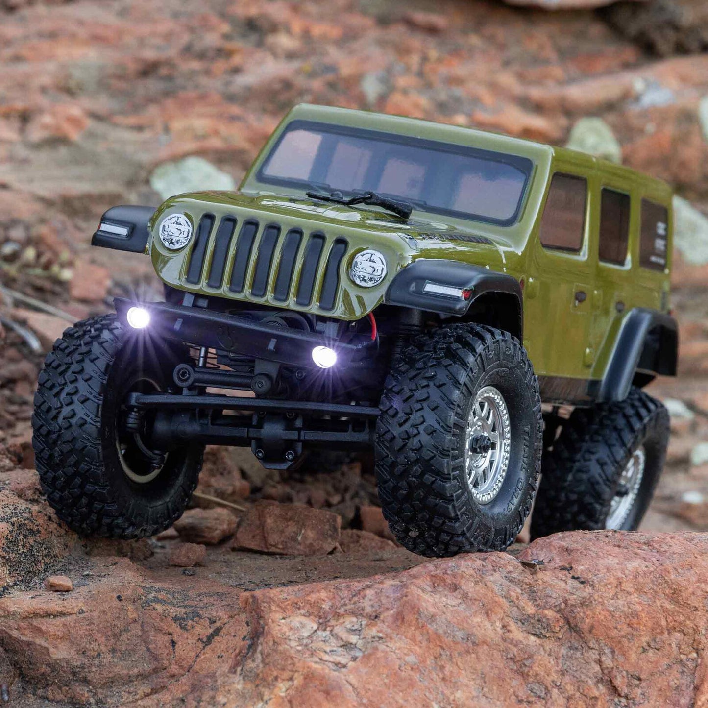 1/24 SCX24 2019 Jeep Wrangler JLU CRC 4X4 RTR Brushed Rock Crawler (Chargeur et Batterie inclus), VERT