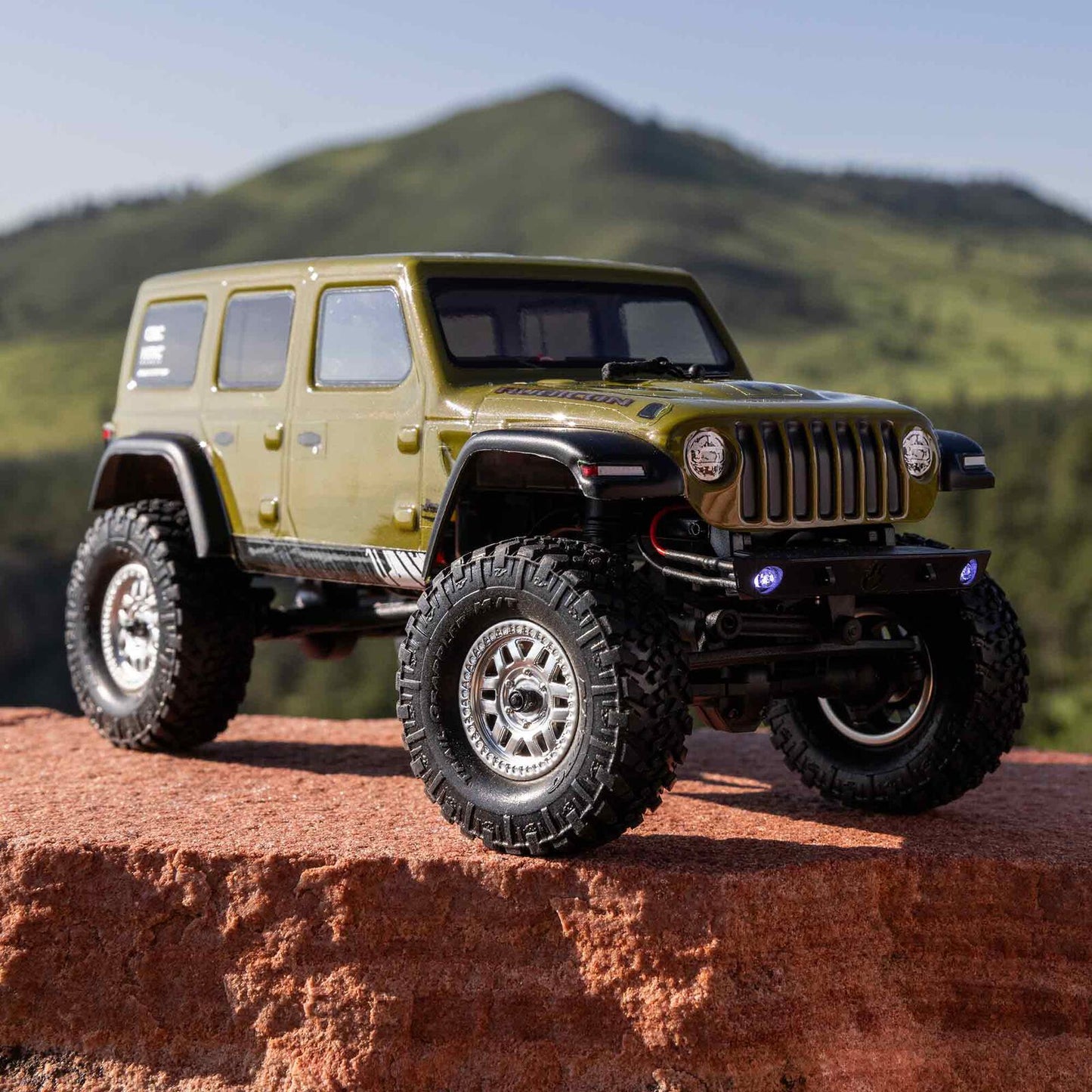 1/24 SCX24 2019 Jeep Wrangler JLU CRC 4X4 RTR Brushed Rock Crawler (Chargeur et Batterie inclus), VERT