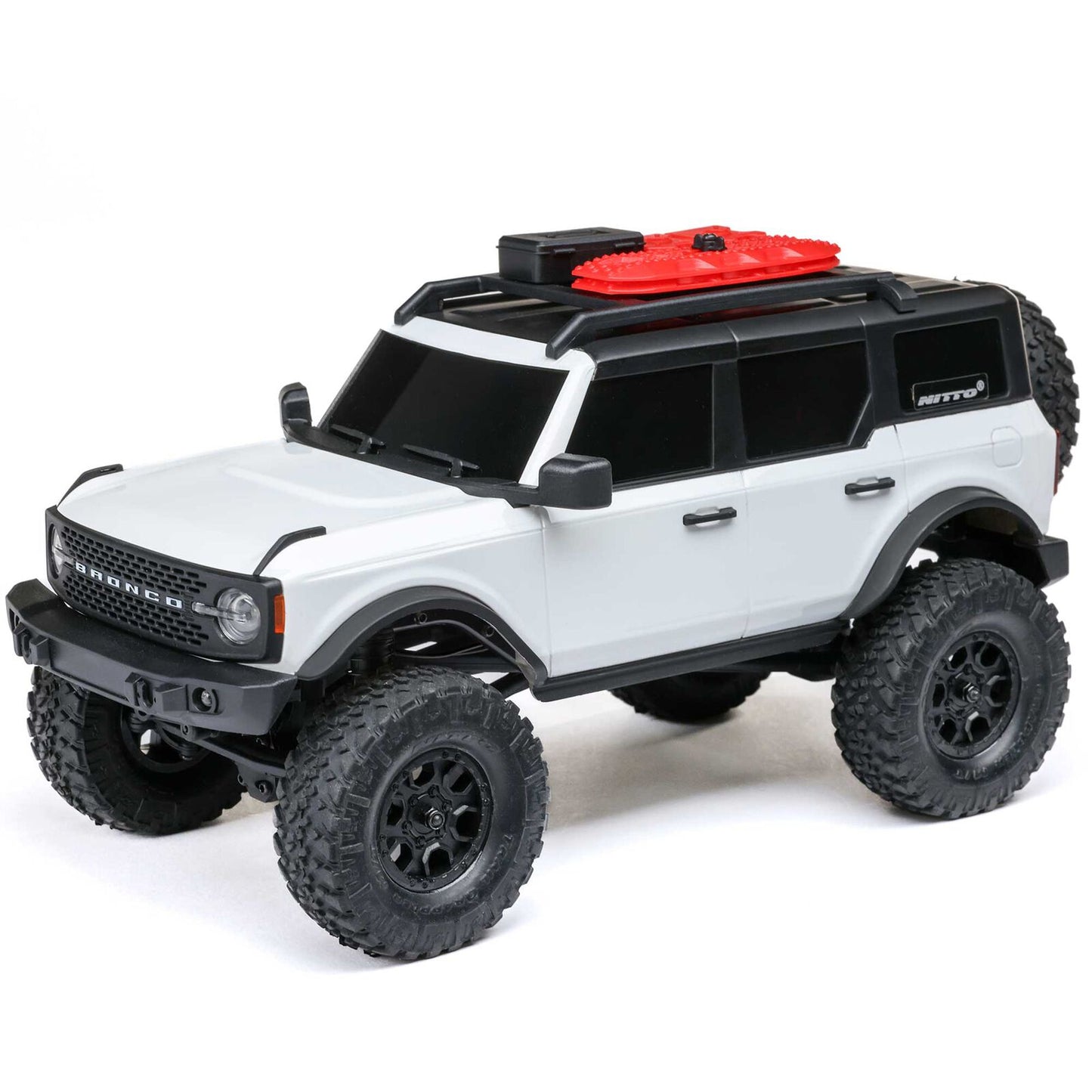 1/24 SCX24 Ford Bronco 4X4 RTR Brushed Rock Crawler (Chargeur et Batterie inclus) BLANC