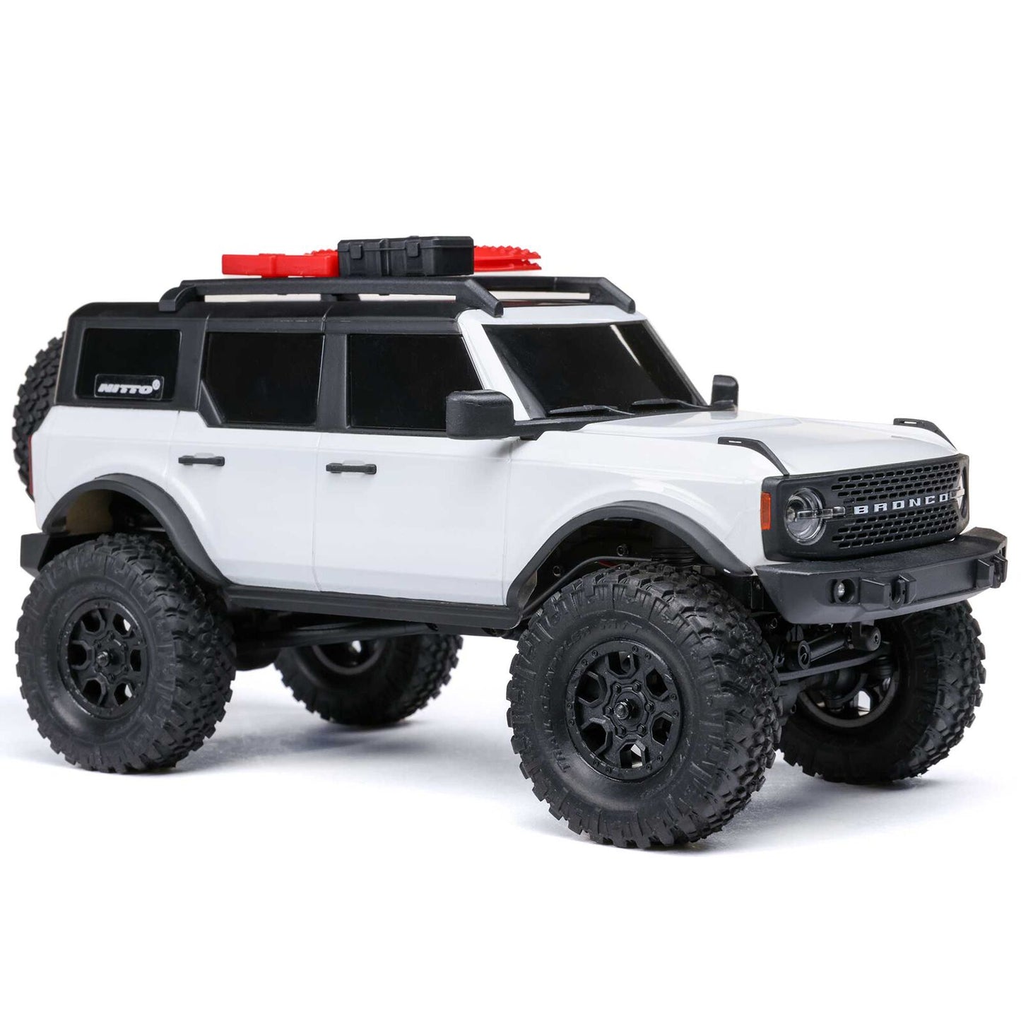 1/24 SCX24 Ford Bronco 4X4 RTR Brushed Rock Crawler (Chargeur et Batterie inclus) BLANC