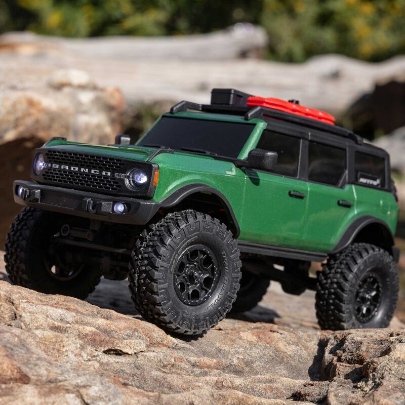 1/24 SCX24 Ford Bronco 4X4 RTR Brushed Rock Crawler (Chargeur et Batterie inclus) VERT