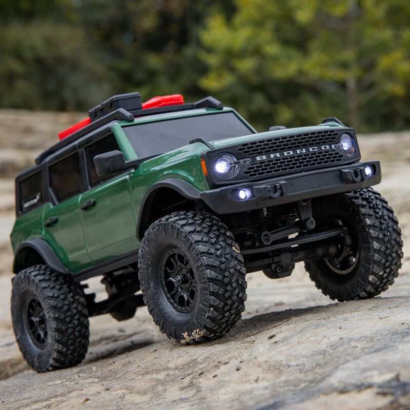 1/24 SCX24 Ford Bronco 4X4 RTR Brushed Rock Crawler (Chargeur et Batterie inclus) VERT