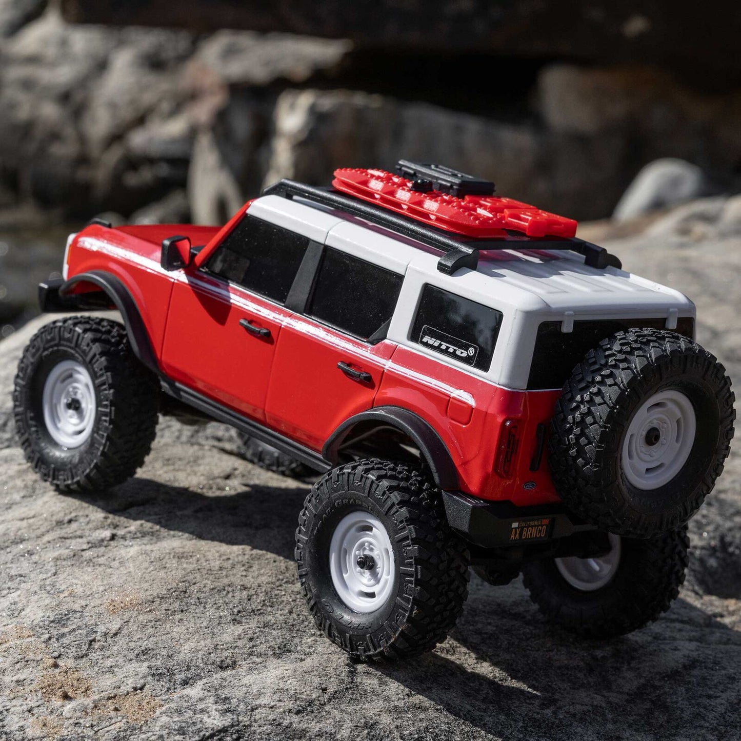 1/24 SCX24 Ford Bronco 4X4 RTR Brushed Rock Crawler (Chargeur et Batterie inclus) ROUGE - HERITAGE EDITION