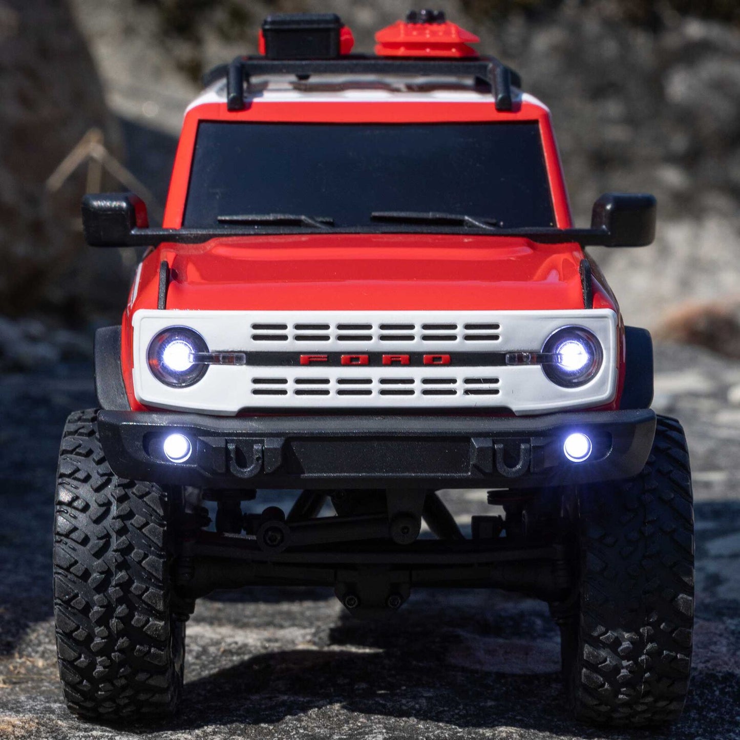 1/24 SCX24 Ford Bronco 4X4 RTR Brushed Rock Crawler (Chargeur et Batterie inclus) ROUGE - HERITAGE EDITION