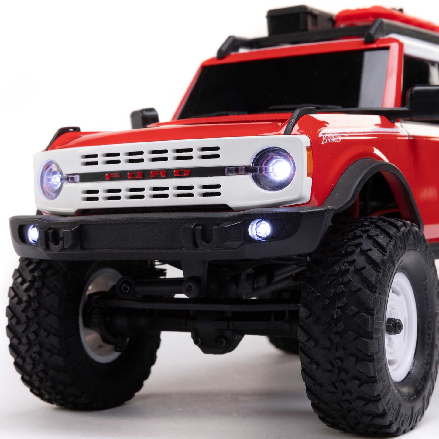 1/24 SCX24 Ford Bronco 4X4 RTR Brushed Rock Crawler (Chargeur et Batterie inclus) ROUGE - HERITAGE EDITION