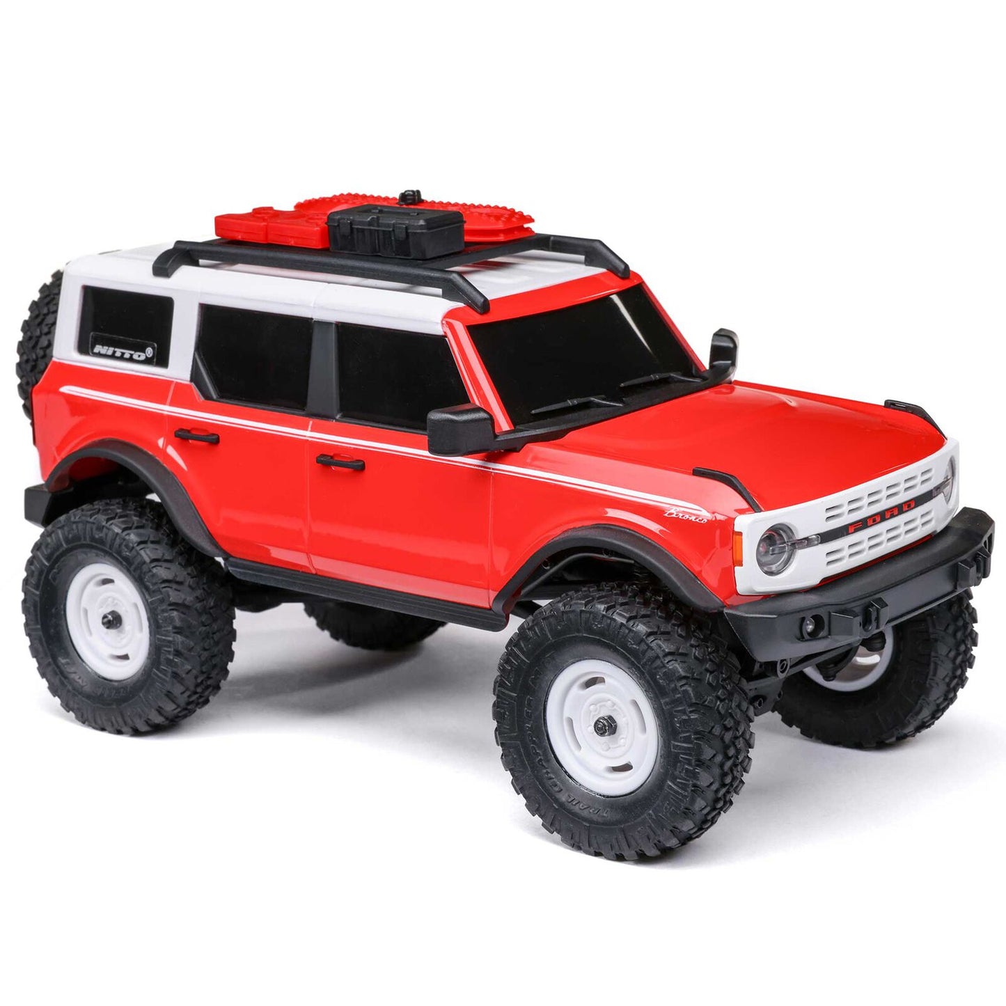 1/24 SCX24 Ford Bronco 4X4 RTR Brushed Rock Crawler (Chargeur et Batterie inclus) ROUGE - HERITAGE EDITION