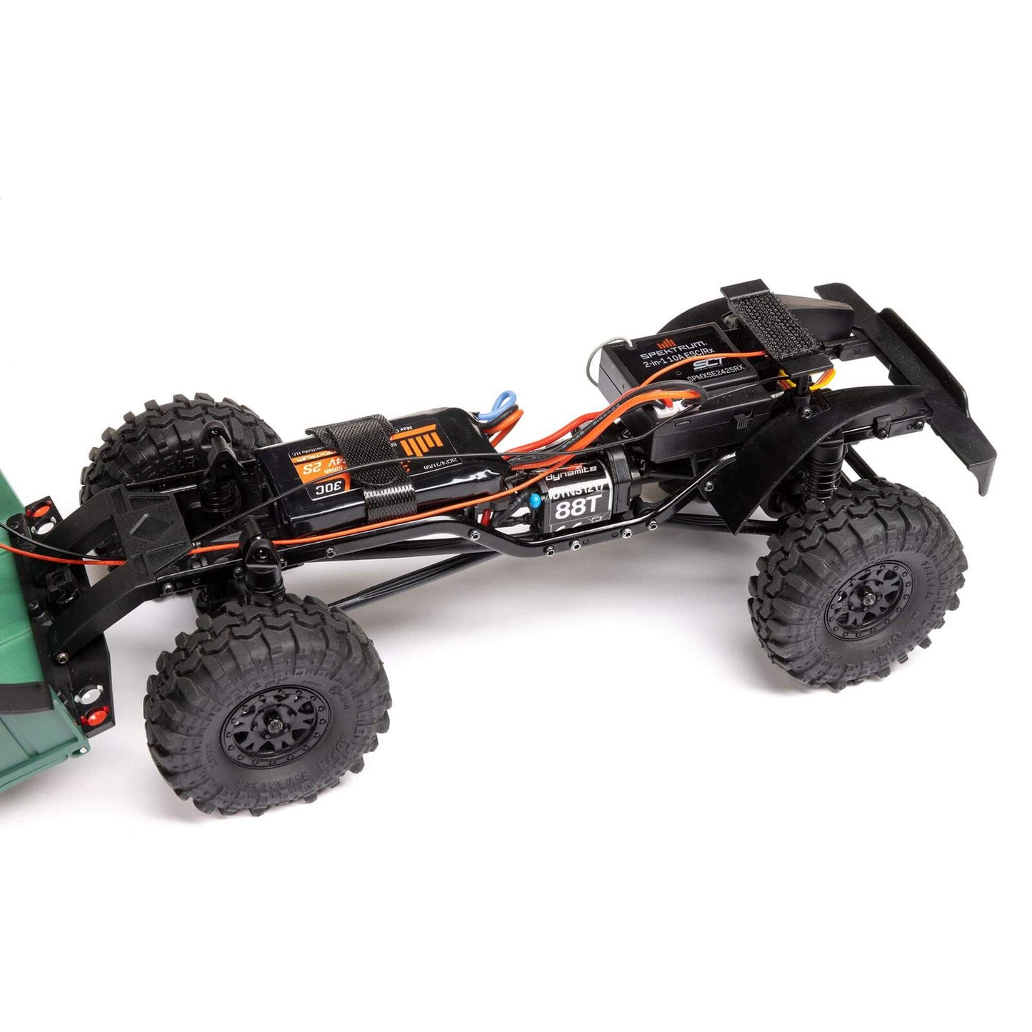 1/24 SCX24 Dodge Power Wagon 4X4 RTR Brushed Rock Crawler (Battery & Charger Included), Orange