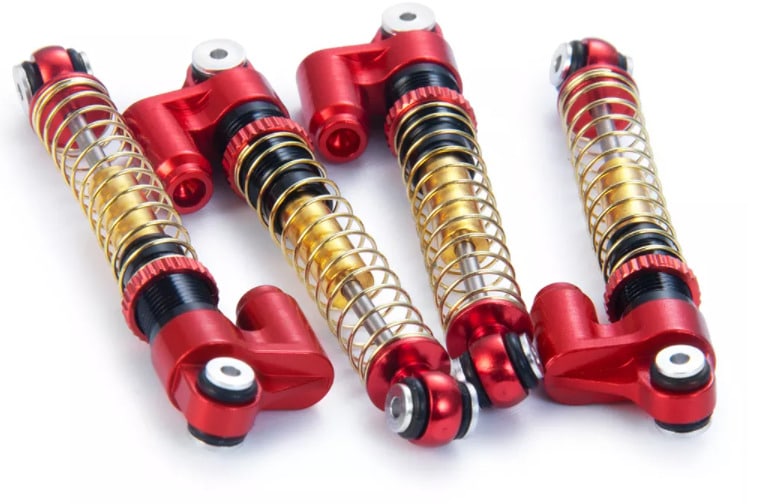 Lot de 4 amortisseurs SCX24 rouge (WAGSHKSX244RD)
