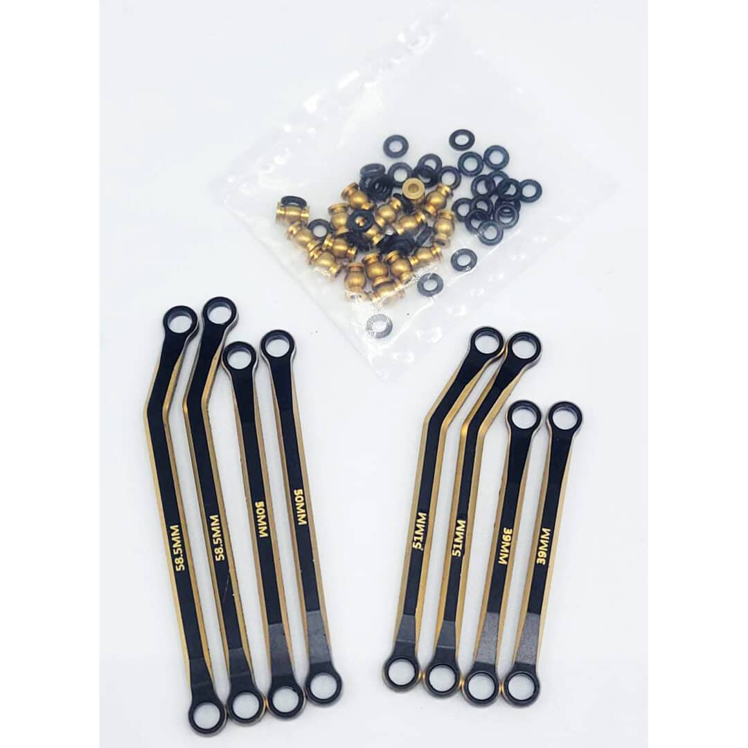 Ensemble de liens en Laiton Haute Clairance pour SCX24 Chevy C10 (WAGLNK24HCCBR)