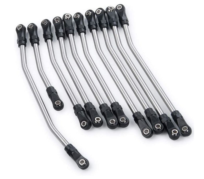 Stainless Steel Link Set , high clearance for SCX10II (LS-X2)