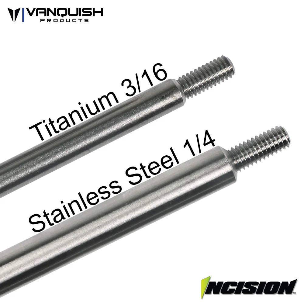 INCISION F10 1/4 STAINLESS STEEL TIE ROD