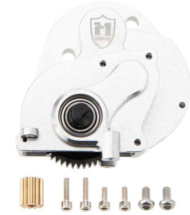 MEUS-SCX24-KY1012 MEUS Racing SCX24 Brushless Transmission Aluminum Complete Gearbox for 1/24 SCX24 AX24 – Silver