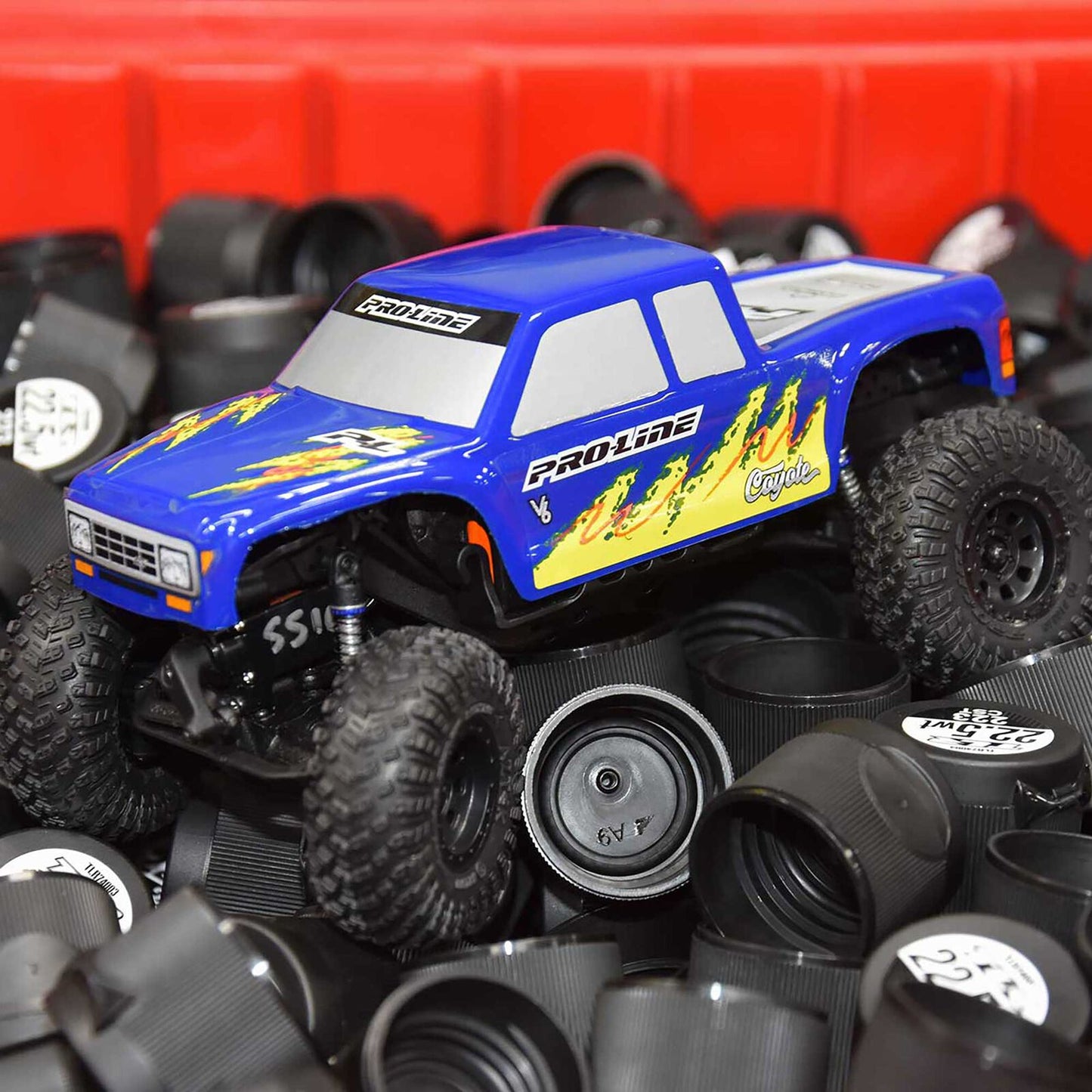 Pro-Line Pre-Cut Coyote High Performance Blue Body for Axial