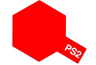 PS-2 - ROUGE - Peinture en aérosol pour polycarbonate - 100ml