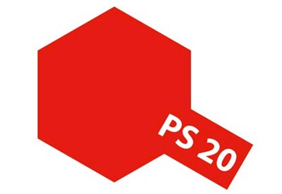 PS- 20 - ROUGE FLUORESCENT - Peinture en aérosol pour polycarbonate - 100ml
