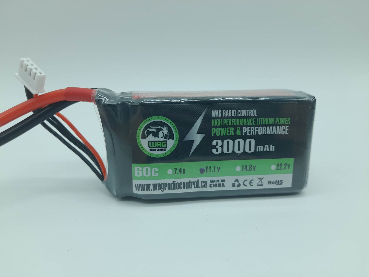 Batterie Lipo 3S 11.1V 3000mAh 60C XT60 (WAGB3S3060SX6)