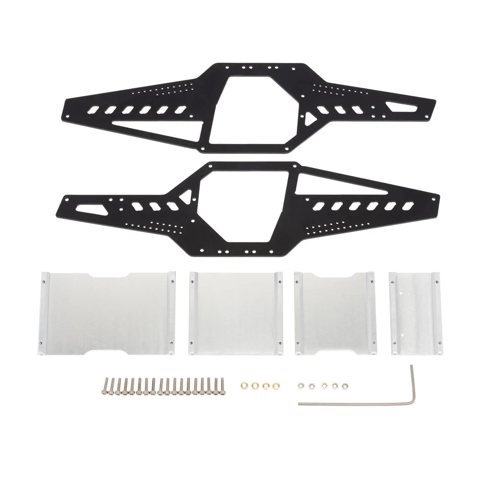 MEUS Racing SCX24 Aluminum Body Shell Carbon Fiber Chassis Frame for Axial 1/24 SCX24 90081 C10