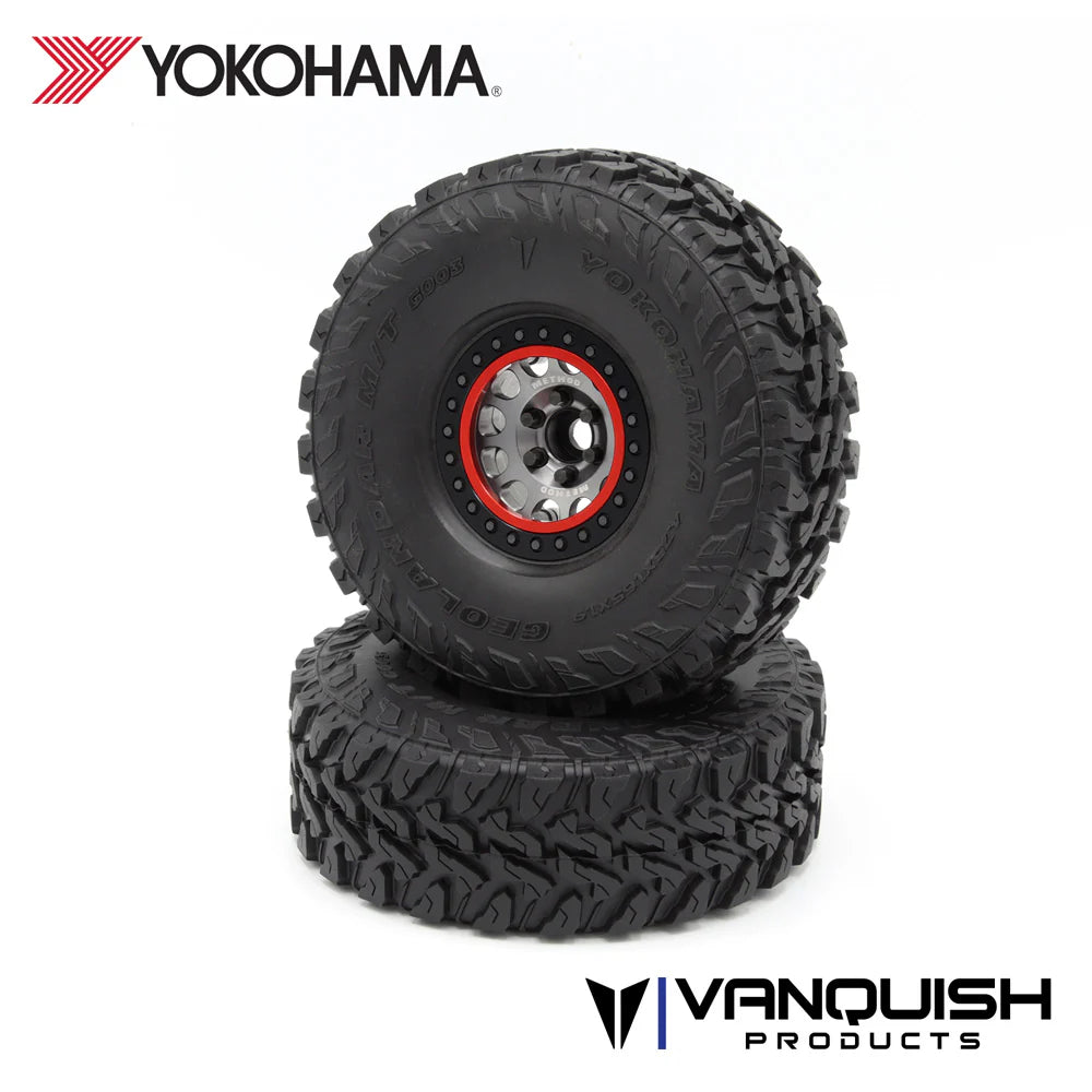 YOKOHAMA GEOLANDAR M/T 1.9 TIRES (2) RED COMPOUND - 4.75" - VPS10105