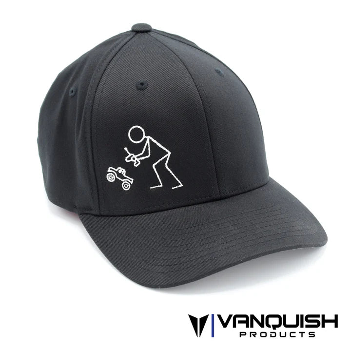 Vanquish Flex Fit Hat - #CompStance BLACK L/XL