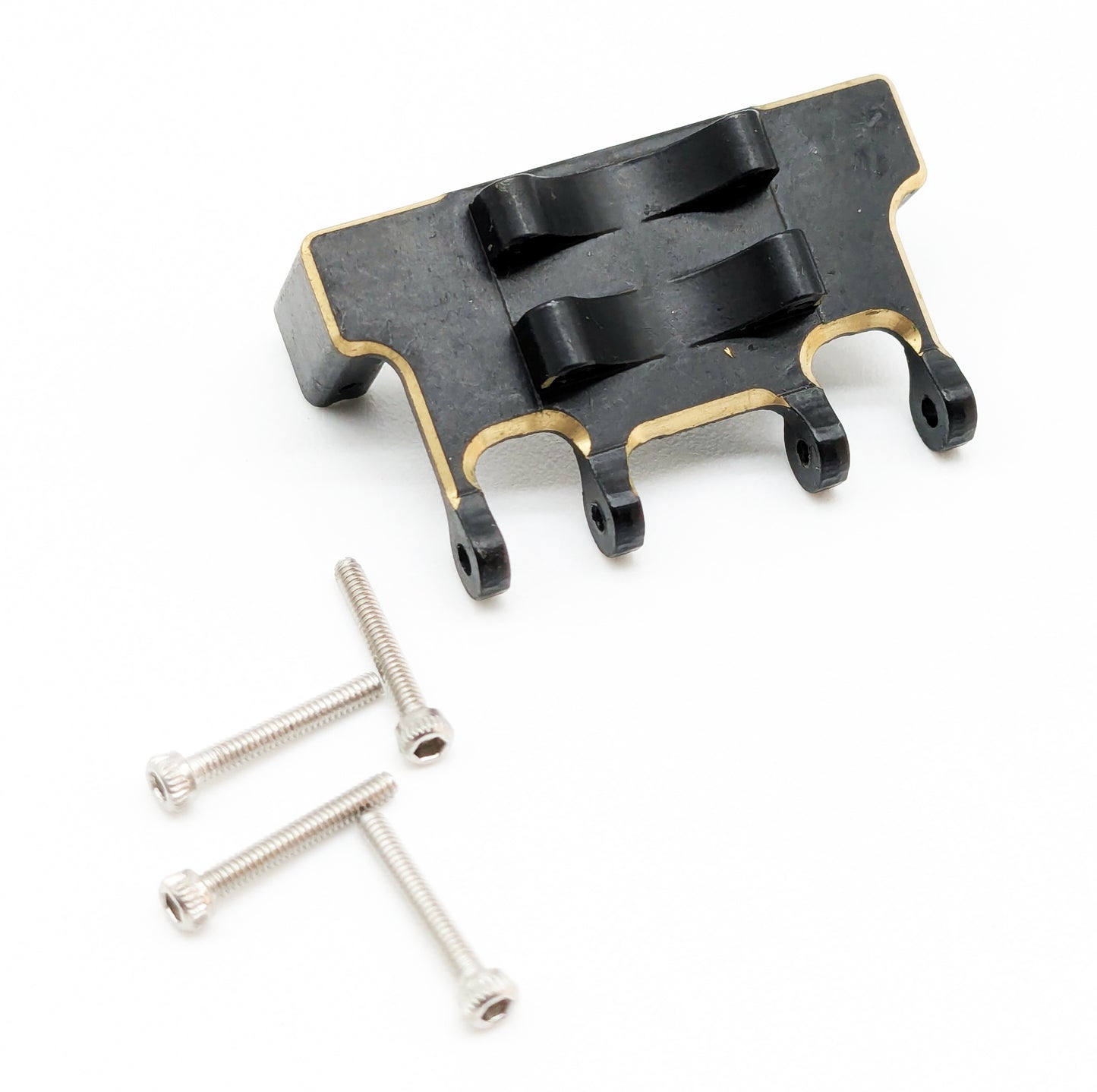 Support à servo multi-liens en laiton noir compatible Axial SCX24 (WAGSCX24SMBB)