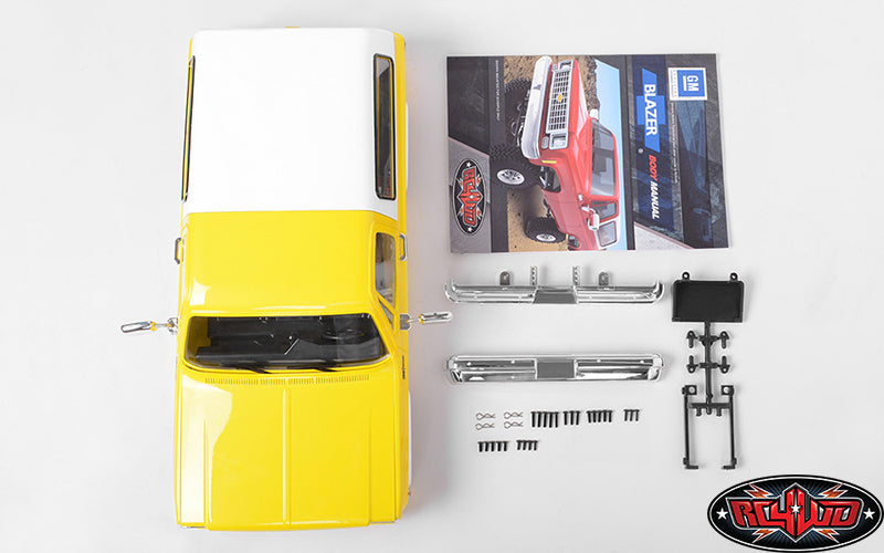 RC4WD Chevrolet Blazer Hard Body Complete Set (Yellow)