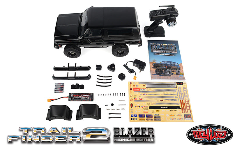 RC4WD Trail Finder 2 RTR Scale Truck w/Chevrolet Blazer Body Set (Midnight Edition) - Z-RTR0068