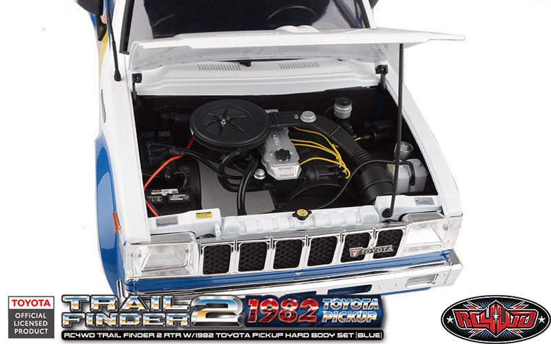 RC4WD Trail Finder 2 RTR w/1982 Toyota Pickup Hard Body Set (Bleu)