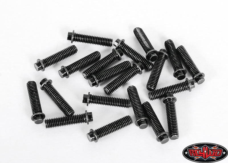 RC4WD Miniature Scale Hex Bolts (M3x12mm) (Black)