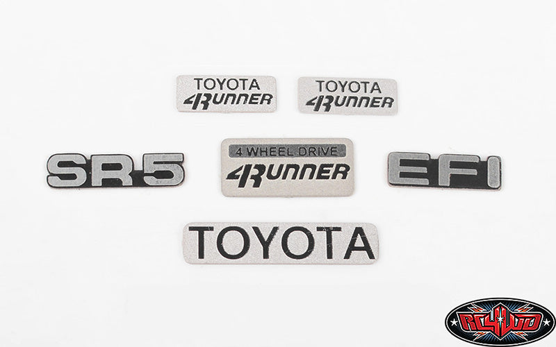 RC4WD 1985 Toyota 4Runner Emblem Set