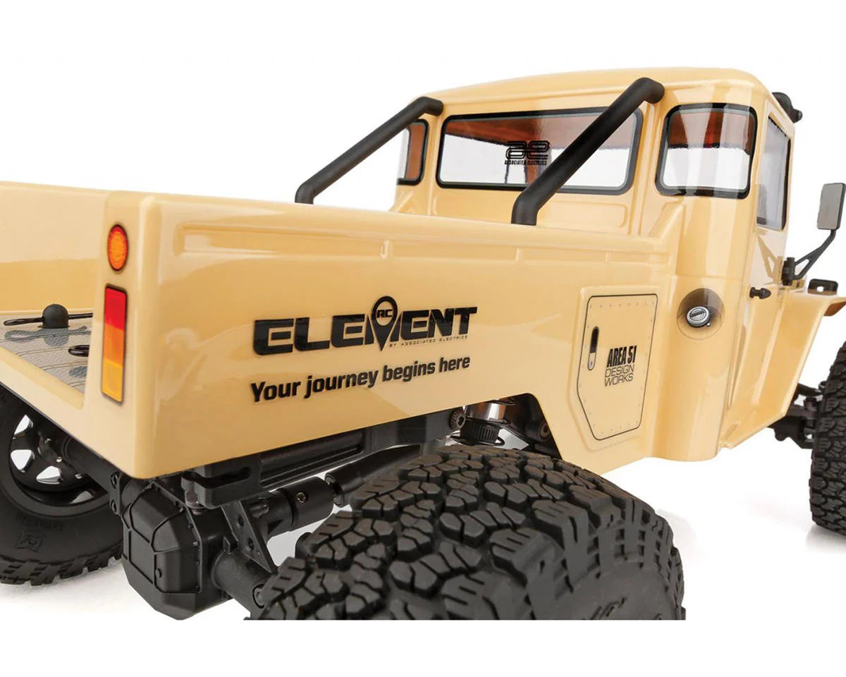 Element RC Enduro Zuul Trail Truck 4x4 RTR 1/10 Rock Crawler (Tan) w/2.4GHz Radio - ASC40124