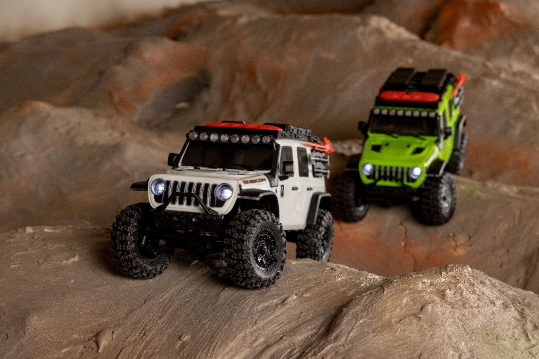 Axial 1/30 SCX30 Jeep Wrangler JLU Brushed 4x4 RTR (Green&White) Pré-commande disponible 31/10/25