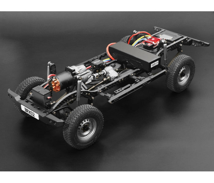 Boom Racing BRX02 - 1/10 4WD Scale Performance Chassis Kit Leaf Spring Version For Team Raffee Co. D110 for BRX02 (Chassis seulement)