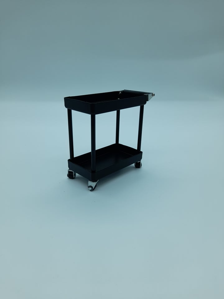 Chariot établi en métal sur roues 1/10 Noir (WB-1)