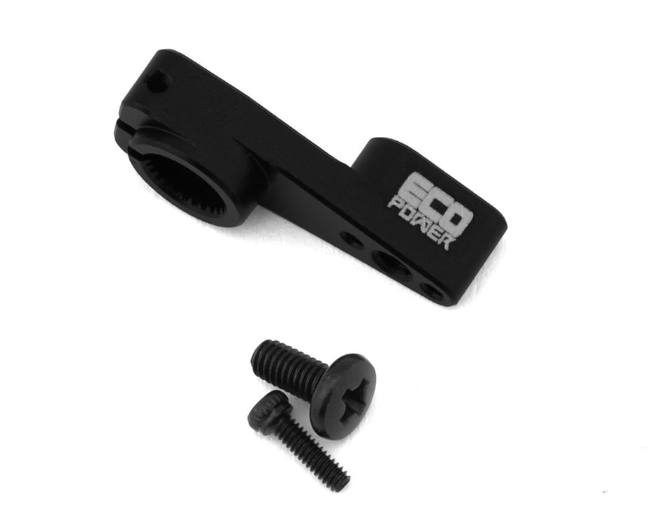 EcoPower Aluminum Clamping Servo Horn for ECP-173 & X24 Servos (Black/Noir) (25T/ø5mm) (TRX4M & SCX24)