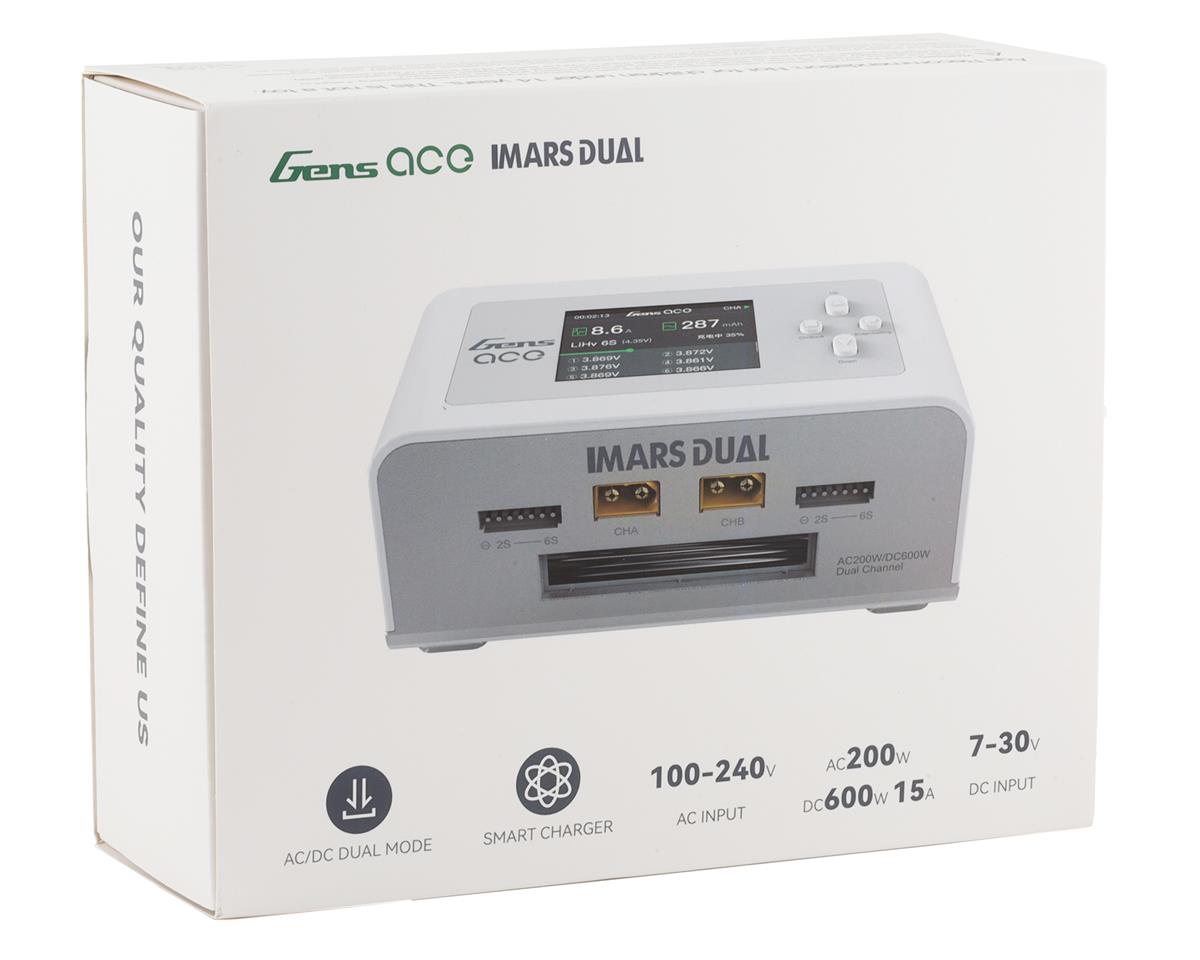 Gens Ace IMars Dual Port AC/DC Charger (6S/15A/100W x 2) (White)