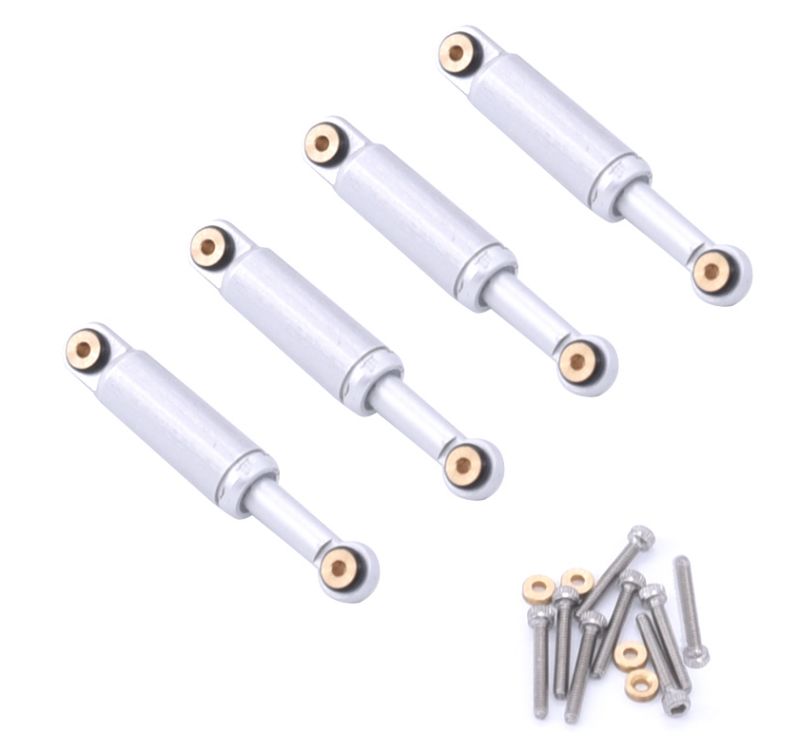 Hobby Details Aluminum Shocks for Axial SCX24 (4)(Silver )