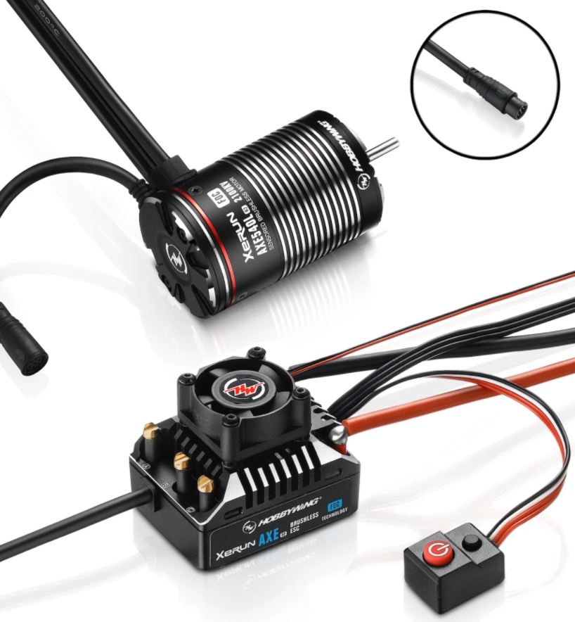 XERUN AXE 540L R2 System pour Rock Crawler (COMBO) - AXE 540L-1400KV-R2 FOC System