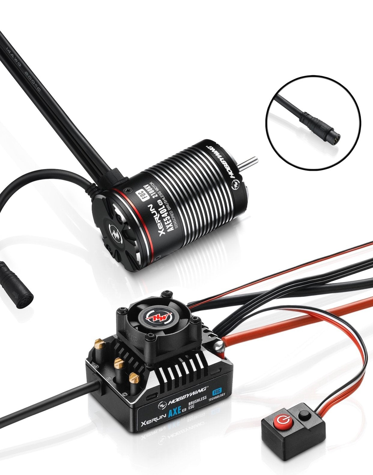 XERUN AXE 540L R2 System pour Rock Crawler (COMBO) - AXE 540L-2100KV-R2 FOC System