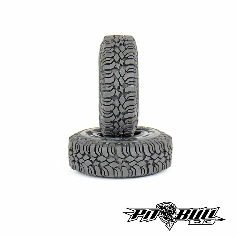 Pit Bull Tires Mad Beast 1.9" Scale Rock Crawler Tires (2) (Komp) w/Two Stage Foam