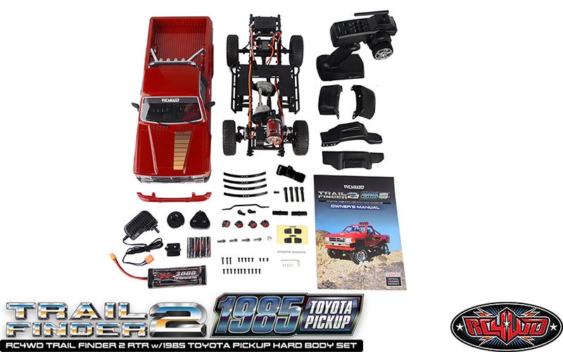 RC4WD 1/10 Trail Finder 2 RTR w/1985 Toyota Pickup - Red