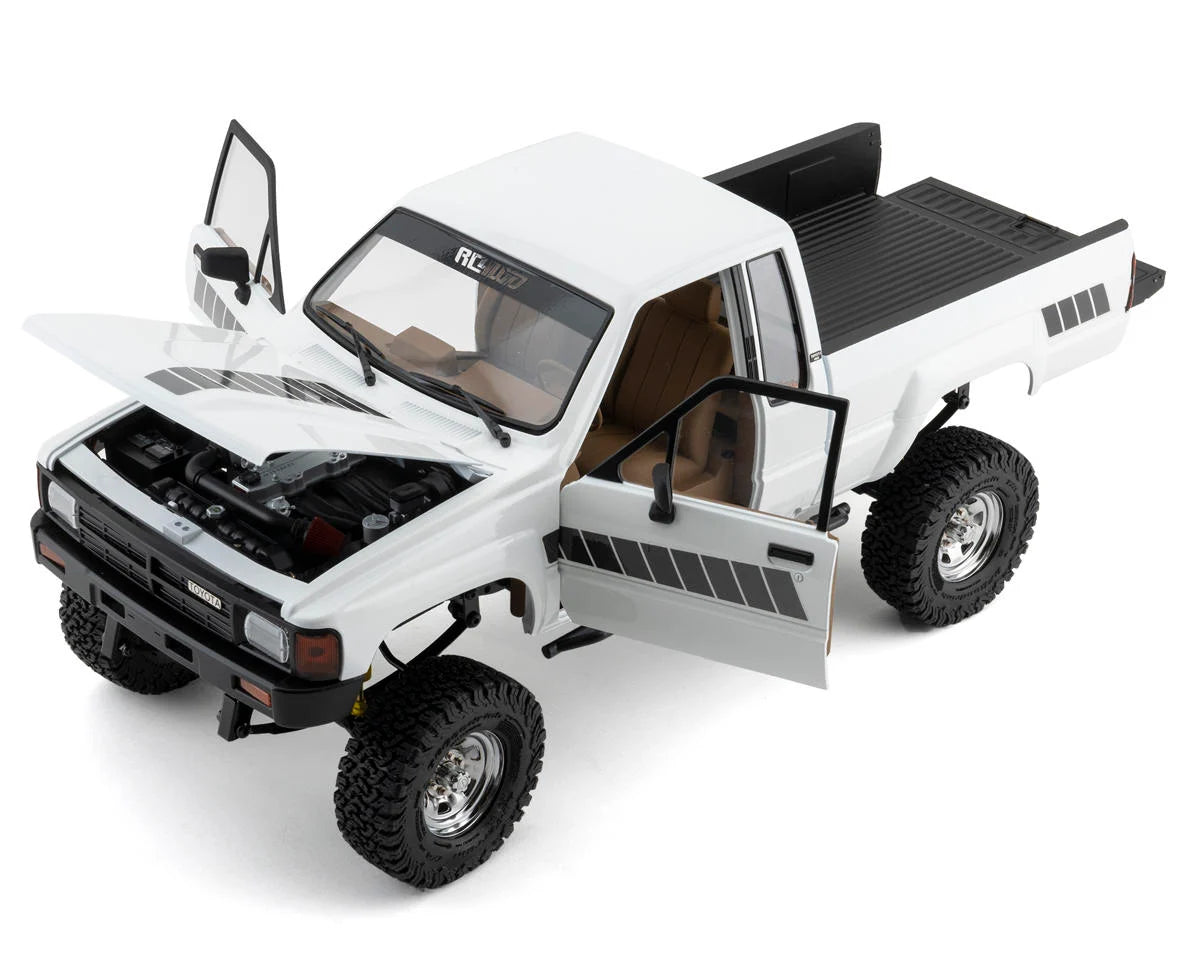 RC4WD - Trail Finder 2 "LWB" 1/10 RTR 4WD Scale Trail Truck w/1987 Toyota XtraCab Body & 2.4GHz Radio (White)